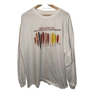 Malibu Shirts Hawaiian Surfboard L/S Shirt XXL